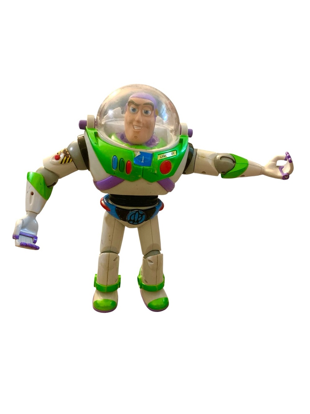 Disney Buzz Lightyear Poseable Action Figure - White, Green, Purple